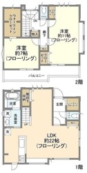 新倉一丁目貸家の物件間取画像